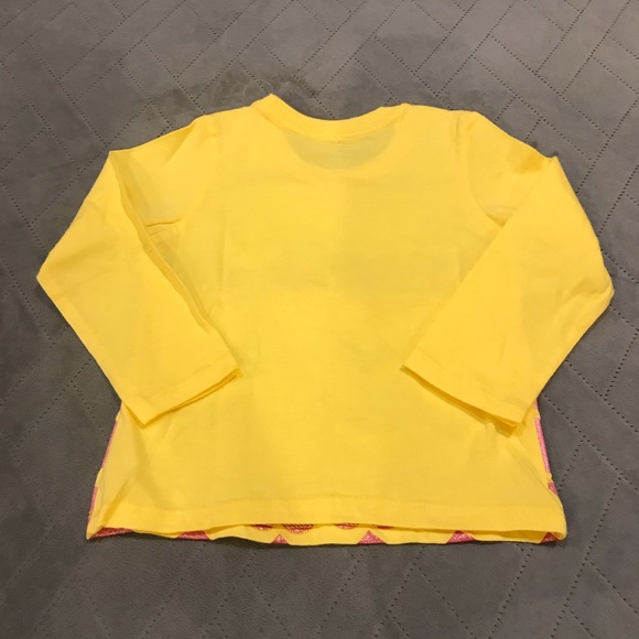 NWT The Children’s Place Cherry Heart Yellow Tee - Picture 2 of 3